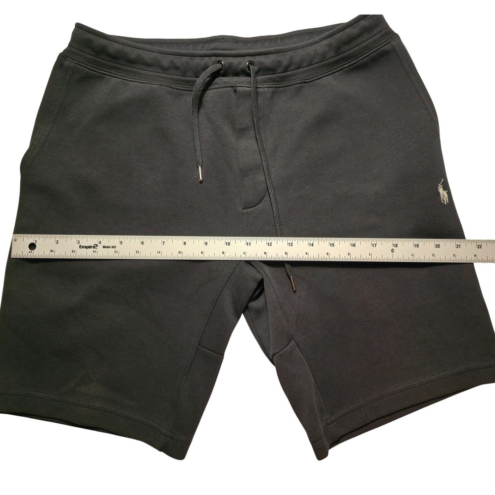 Polo Ralph Lauren Mens Black Fleece Shorts Pony Logo Y2K Size S - Picture 11 of 16